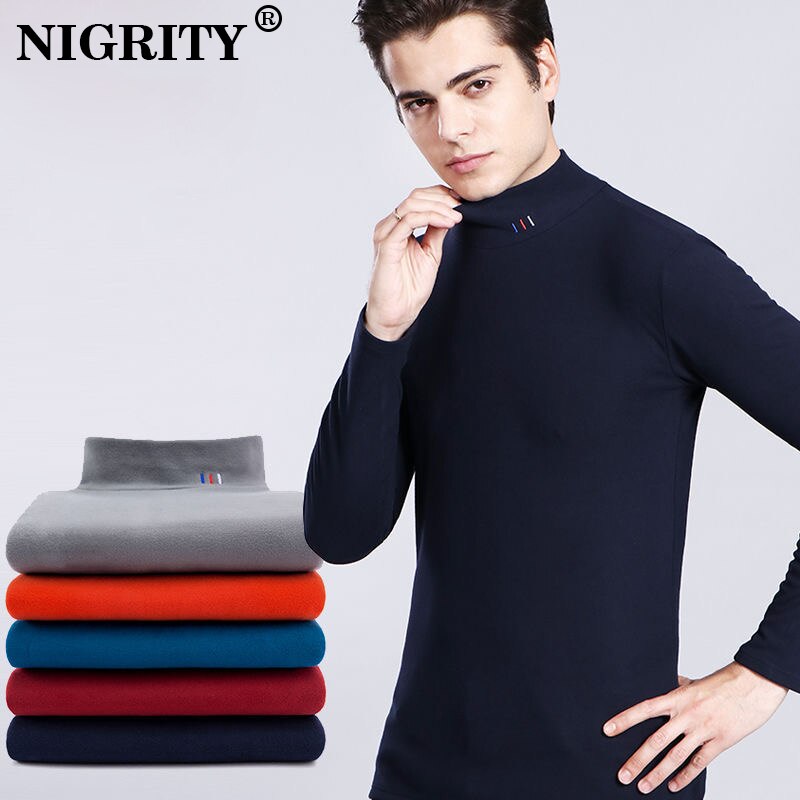 Nigrity 2019  ĳ־  Į Ǯ    Ʈ   bottoming shirt mens keep warm shirt